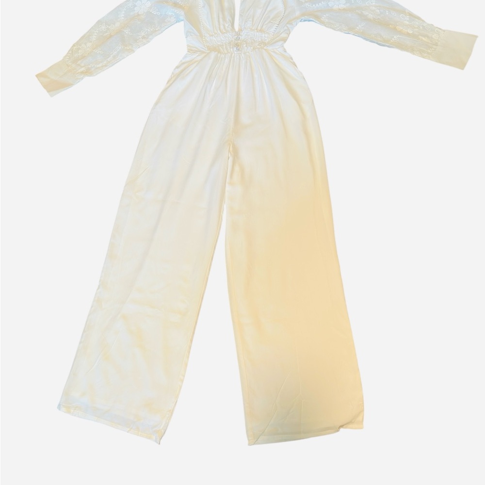 Yllw Brand Elegant Cream Jumpsuit